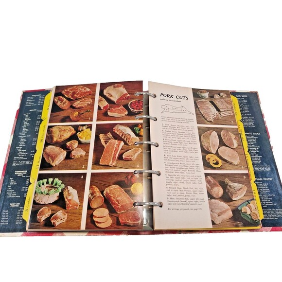 VTG 1974 Better Homes And Gardens New Cookbook 5-Ring Binder-7th Printing - Picture 9 of 12